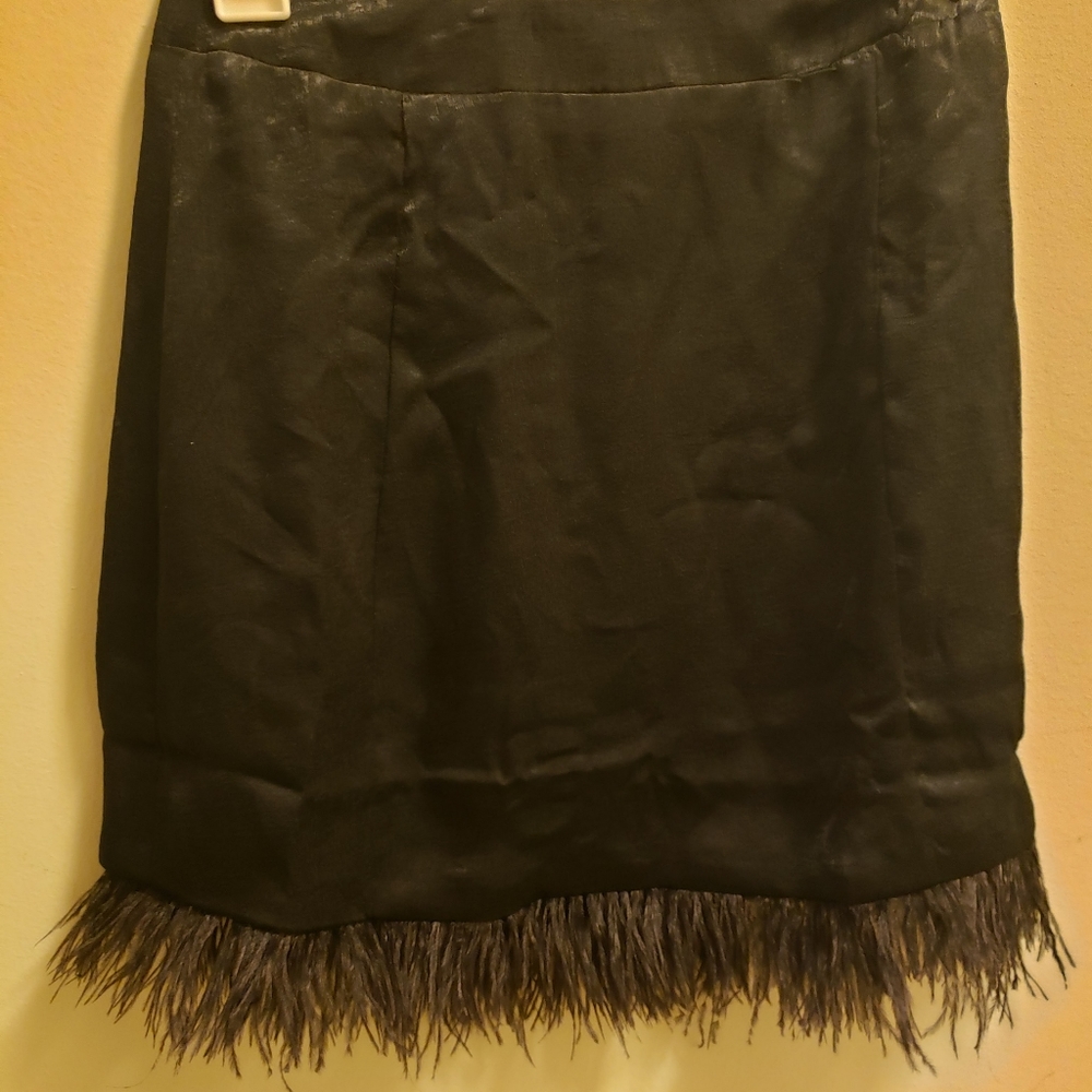 4Sienna Black Feather Skirt